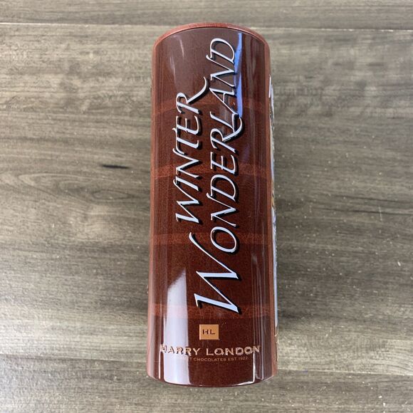 Harry London Chocolates Tin Christmas Storybook Winter Wonderland Embossed - Picture 3 of 9